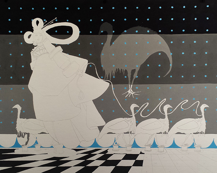 Begining drawing and painting of 