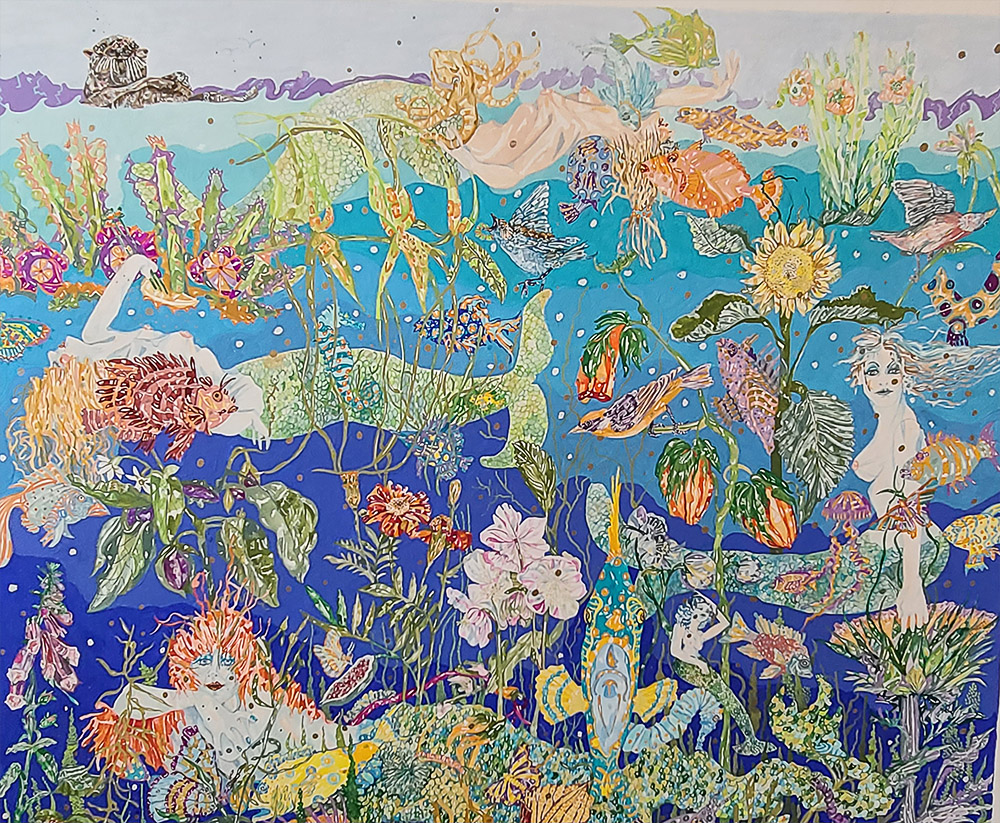 Mermaid Botanicals by Al Tucci artist